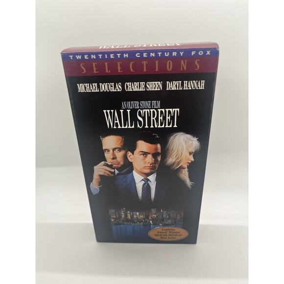 Wall Street (VHS, 1996) Michael Douglas Charlie Sheen Daryl Hannah - Picture 1 of 6